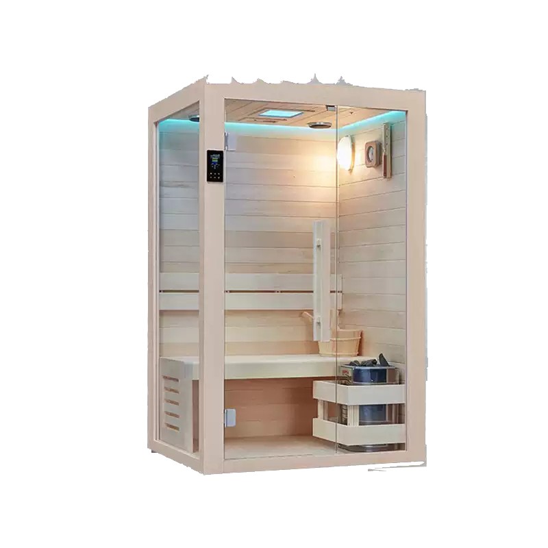 দুই ব্যক্তি ভেজা এবং শুকনো sauna